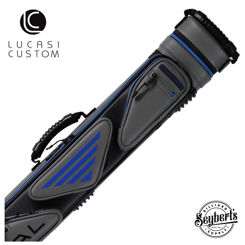 Lucasi Hybrid Rival Grey and Blue 3×4 Pool Cue Case – PXC2034