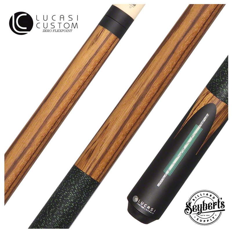 Lucasi Matte Zebrawood, Malichite, and White Recon Limited Edition Pool Cue – LUX60