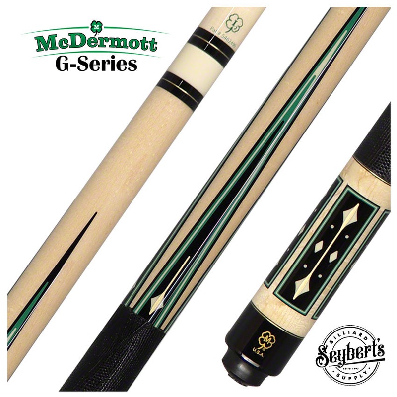 McDermott G Series Curly Maple with 4 Black Points Pool Cue – G1502