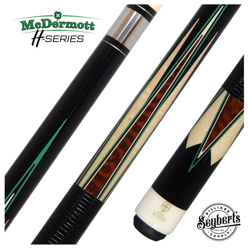 McDermott H Series Black with Snakewood and Maple Points Pool Cue – H1752