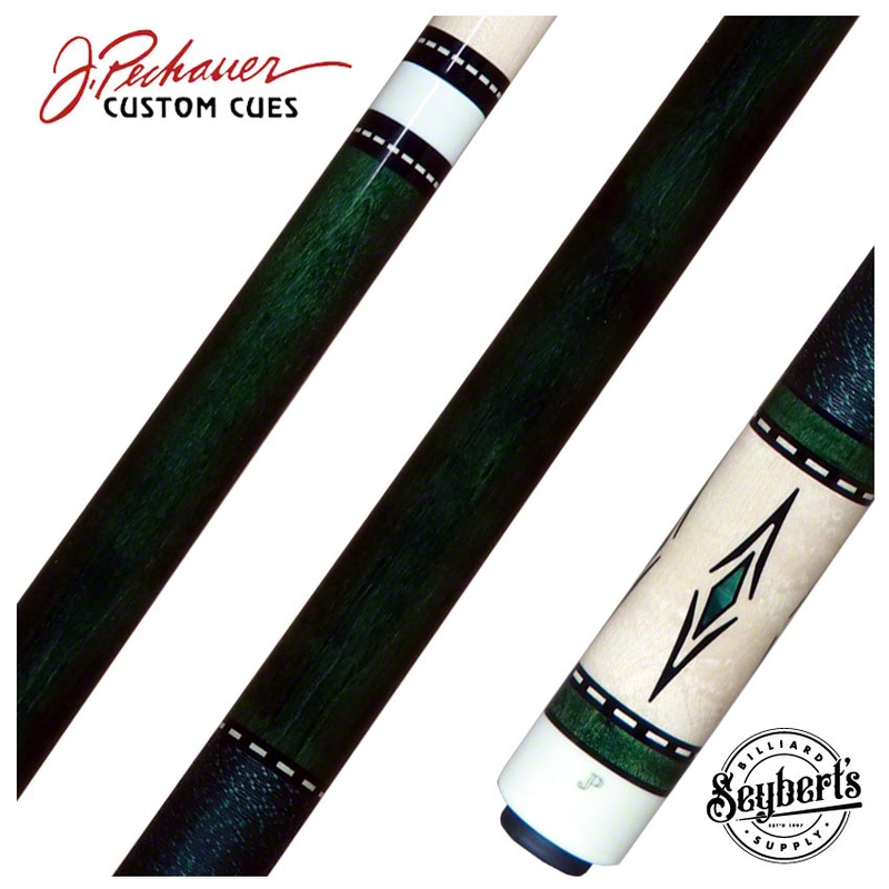 Pechauer JP Series Green Stained Pool Cue – JP06S