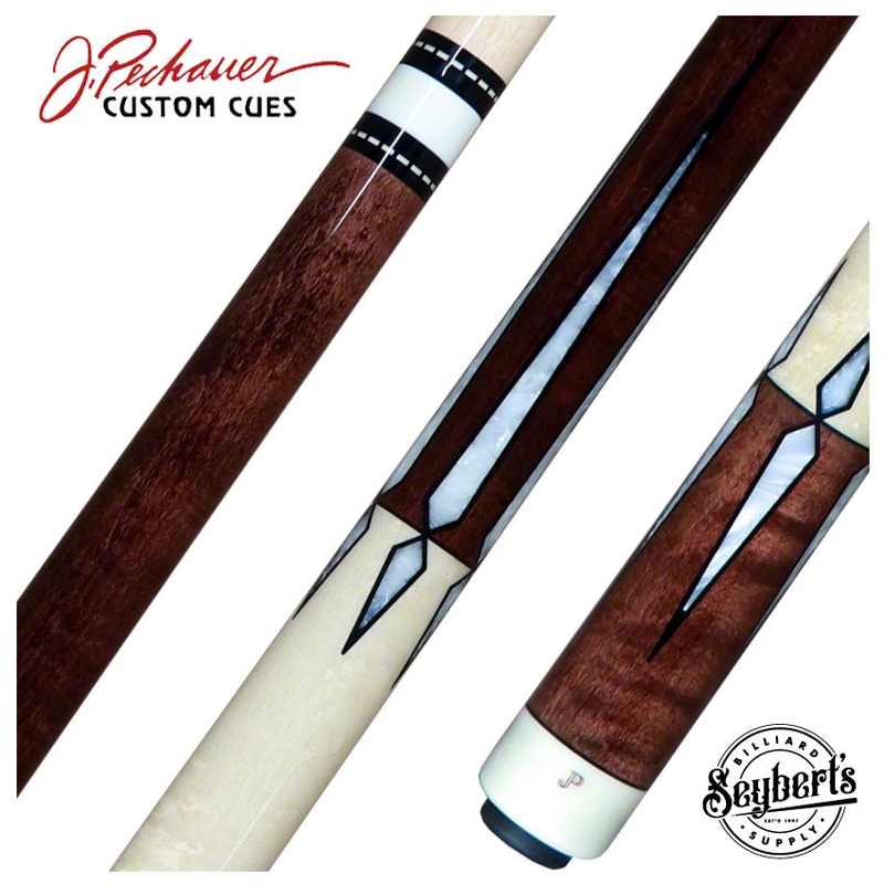 Pechauer JP Series Rose Stained Maple with Pearl Points Pool Cue – JP10S