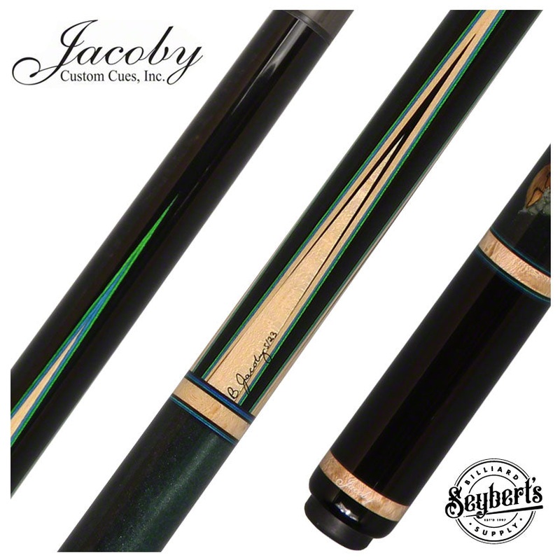 Jacoby Custom Play Cue with 12.3mm V4 Black Carbon Shaft – 0523-97