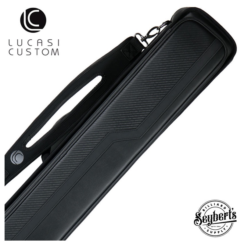Lucasi Half Carbon Fiber Black 4×8 Soft Pool Cue Case – LC748B