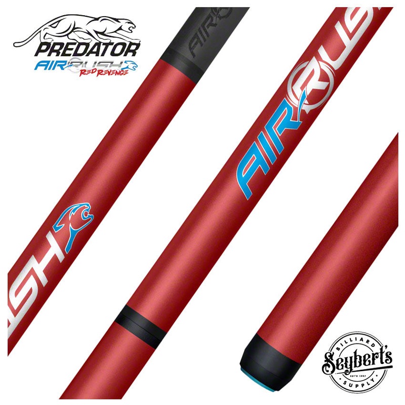 Predator AIR Rush Red Revenge Carbon Fiber Jump Cue No Wrap – PAIRRUSHNWRED
