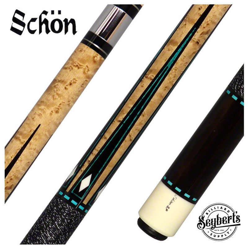 Schon SP Turquoise Cue – Dark Stained – SP1801TURDS