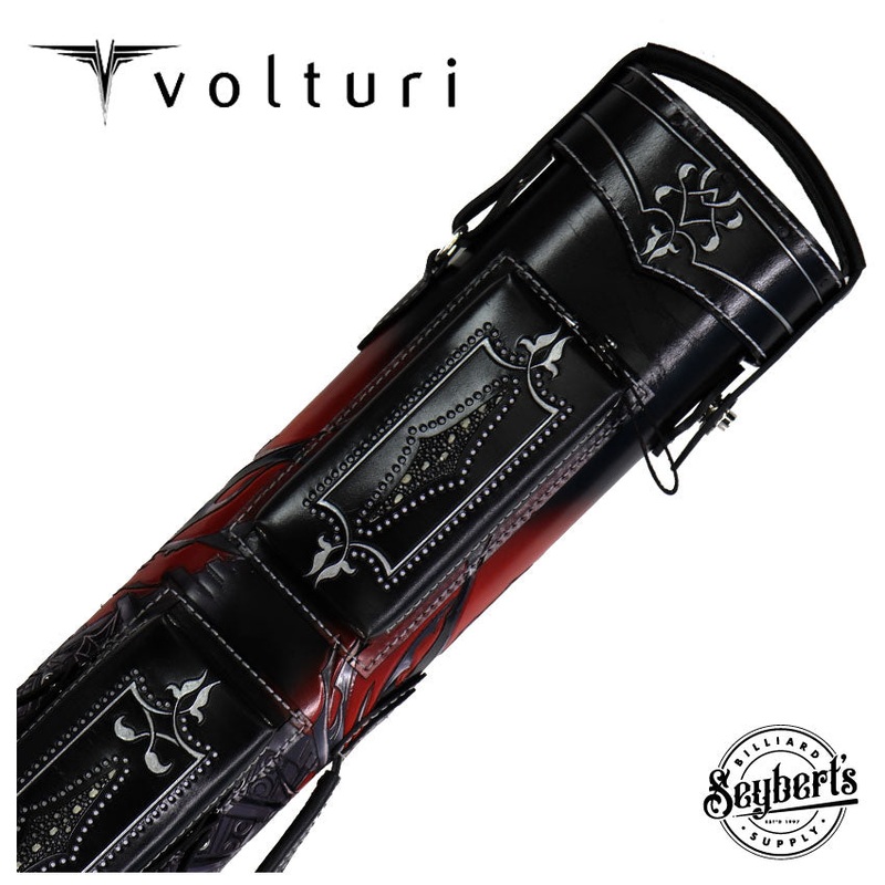 Volturi Custom Batman Red 4×8 Hard Pool Cue Case – VCBATMAN4X8R