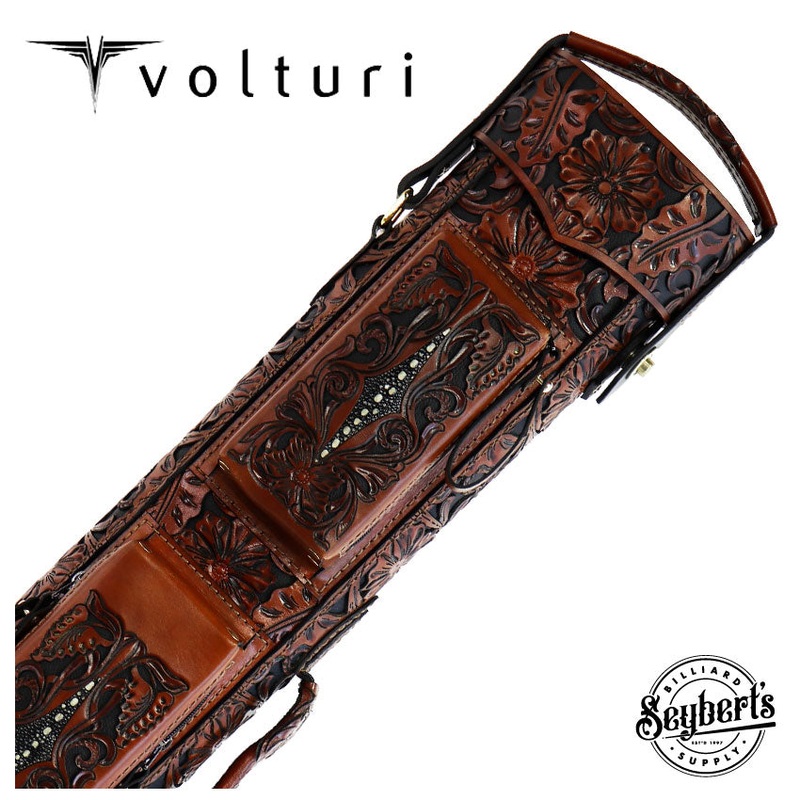 Volturi Custom Hanging Gardens Tan 4×8 Hard Pool Cue Case – VCHG4X8TAN