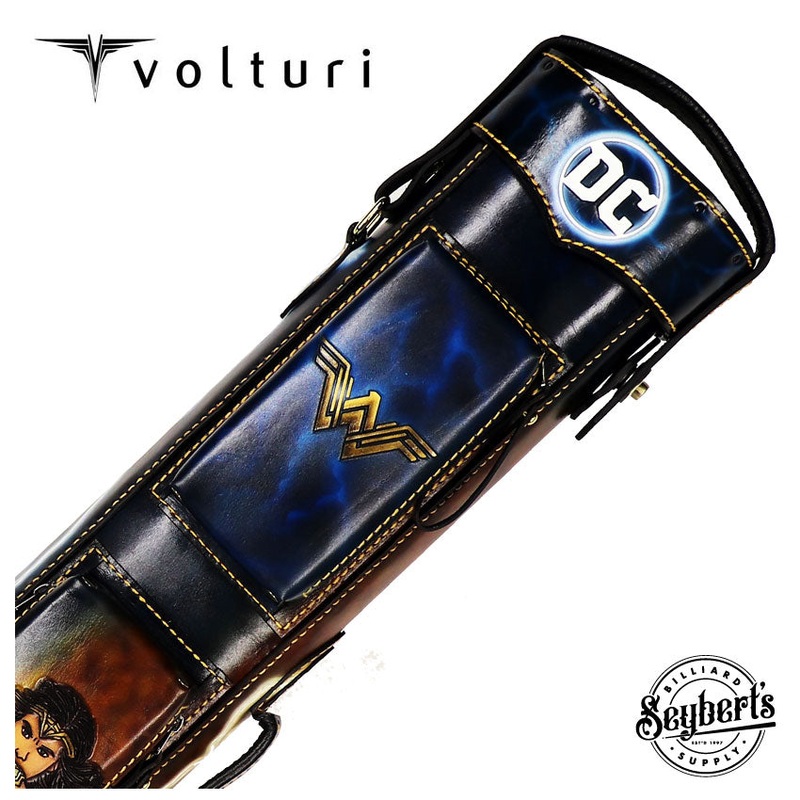 Volturi Custom Wonder Woman 4×8 Hard Pool Cue Case  – VCWW4X8