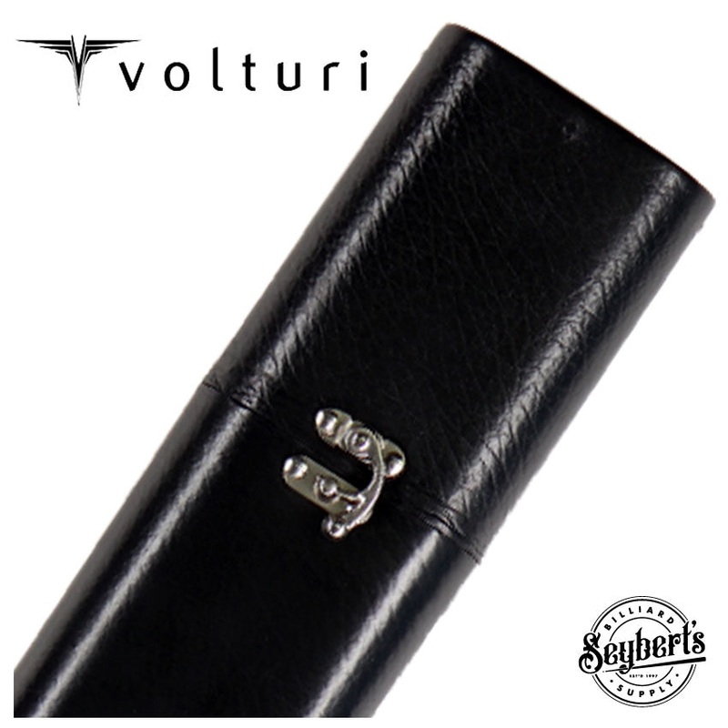 Volturi Fellini Style Smooth Black 2×2 Hard Pool Cue Case – VCFS2x2BKSM