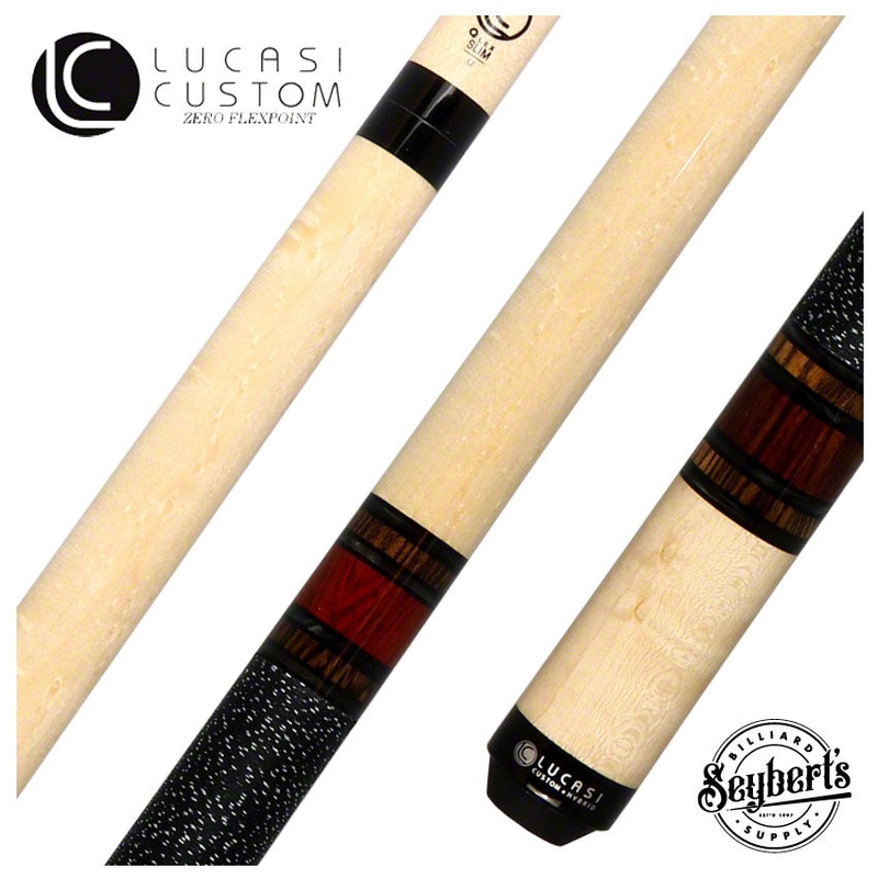 Lucasi Birdseye Maple with Bocote and Cocobolo Rings Limited Edition Pool Cue – LUX65