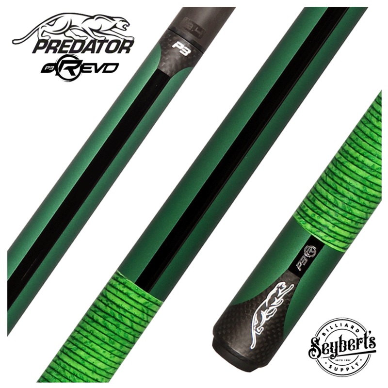 P3 Predator Matte Metallic Green With Green Solid Stacked Wrap – Uni-Loc – P3GRNUC-SLWNATGR