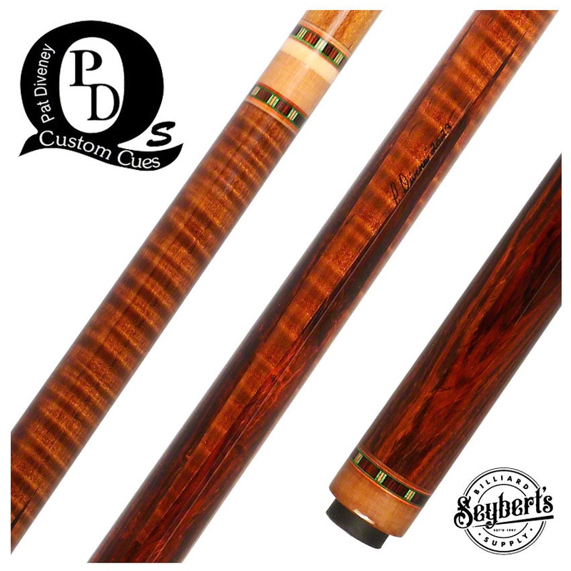 Pat Diveney DC1650 Cocobolo 4 Point Pool Cue with Kielwood 12.75mm shaft – DC1650