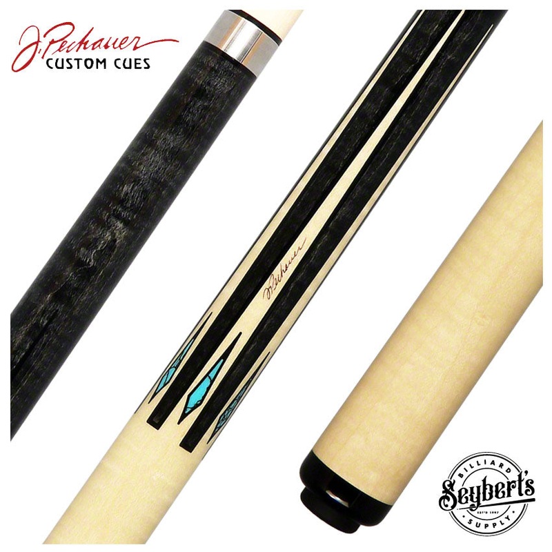 Pechauer Pro Series Carbon Stained Maple with Natural Points Pool Cue – P07N