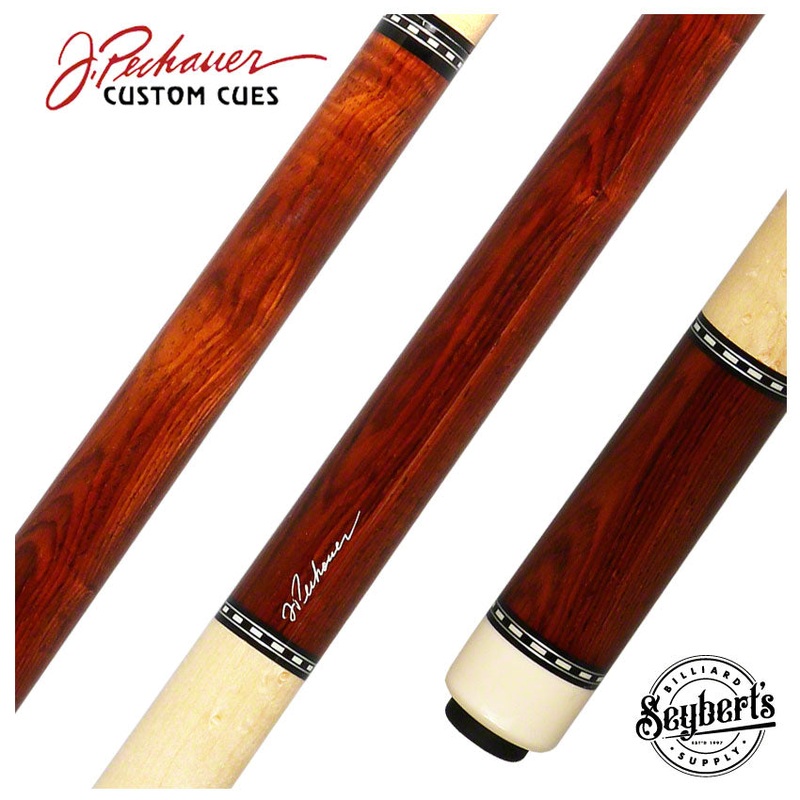 Pechauer Pro Series Cocobolo with Natural Stained Maple Wrapless Pool Cue – P06R