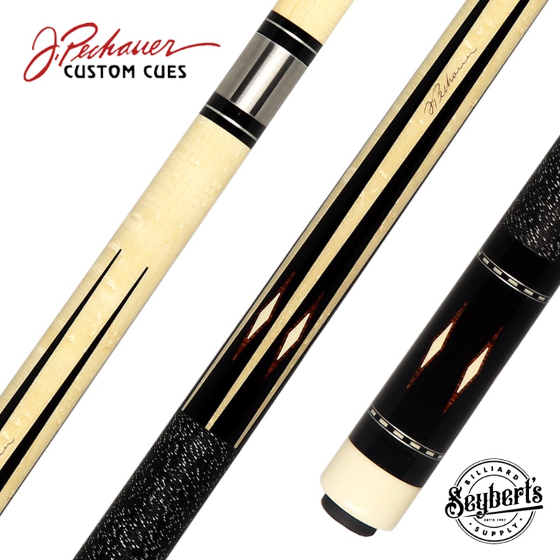 Pechauer Pro Series Natural Maple with Sim. Ebony Points and Cocobolo Inlays Pool Cue – P14R