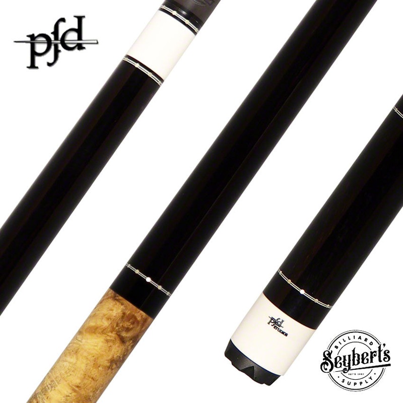 PFD Studios Custom Ebony and Burl Wood Cue