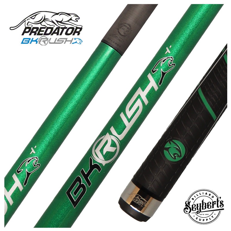 Predator BK Rush Nova Green Break/Jump Cue – With Sport Wrap – BKJMPRUSHSWGRN