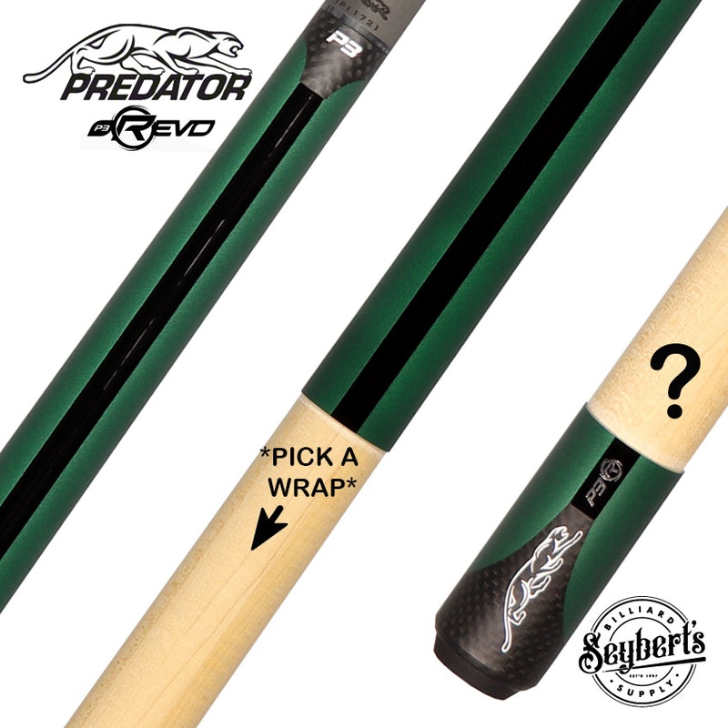 Predator P3 Nova Uni-Loc Pool Cue – Pick A Wrap – P3GRNUC