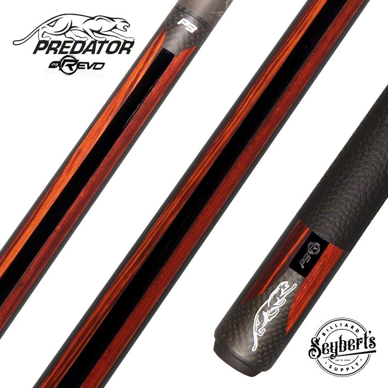 Predator P3 Red Tiger Rengas Wood Lux Leather Wrap – P3REVORENLL