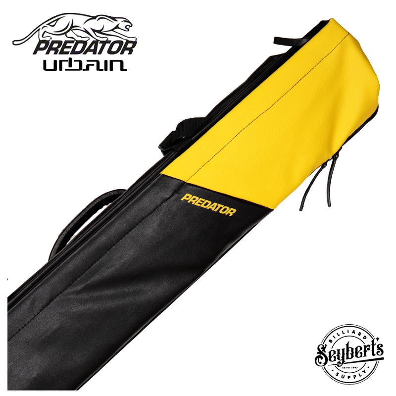 Predator Urbain Black/Yellow Top Zip 3×5 Hard Pool Cue Case – PREU3X5BLKYELH