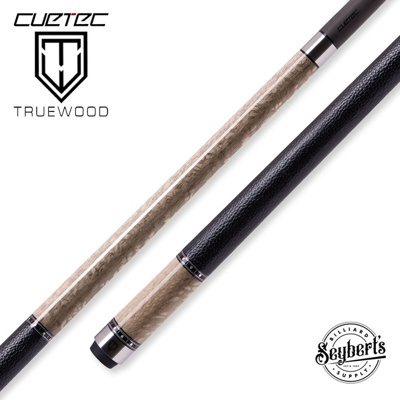 Cuetec Cynergy Truewood Sycamore 2 Leather Wrap Pool Cue with 11.8mm – 95-110LTWS