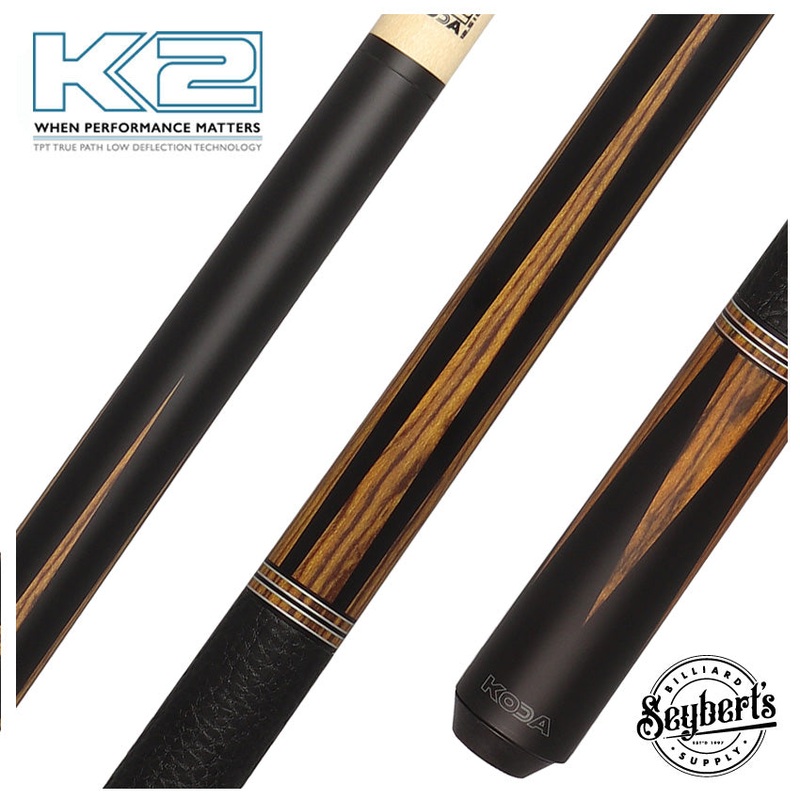 K2 6 Point Black and Bocote Pool Cue with 12.5mm LD Shaft – KLSE10