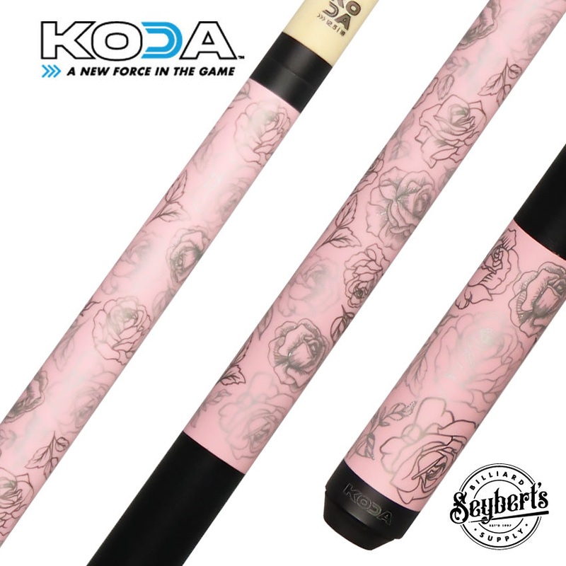 KODA Pink Rose Graphic Pool Cue – KDV30PK