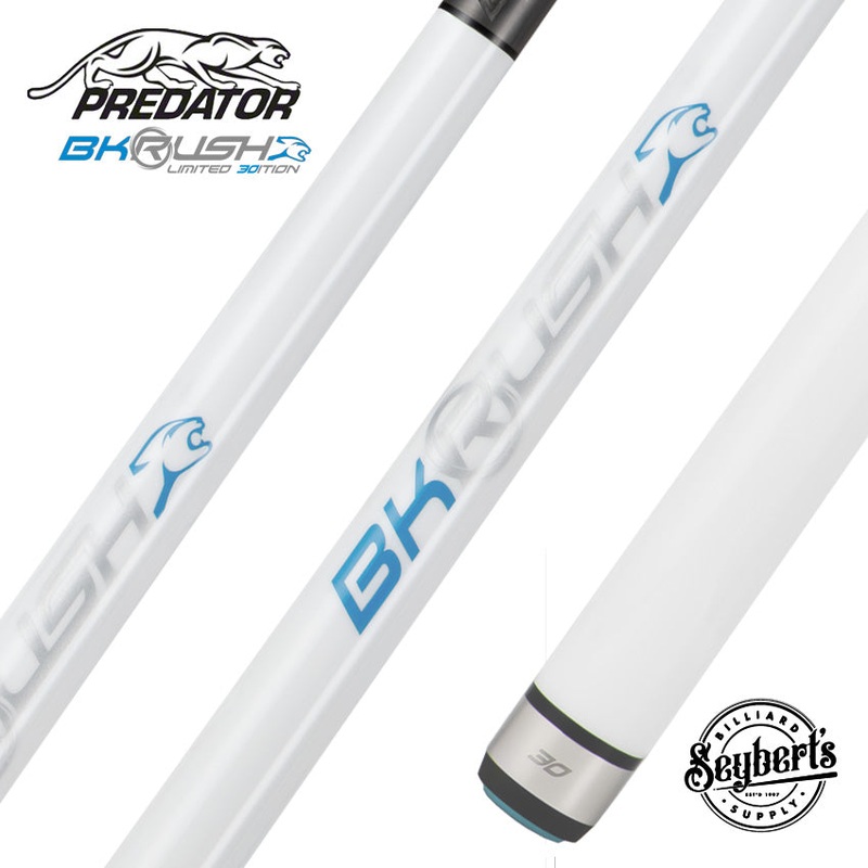 Predator BK Rush Pearl White 30th Anniversary Break Cue – No Wrap – BKRUSH30PRLNW