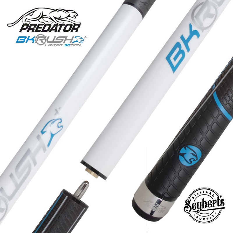Predator BK Rush Pearl White 30th Anniversary Break/Jump Cue – With Sport Wrap – BKJMPRUSH30PRLSW