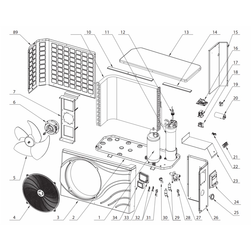 ASTRAL HEAT PUMP LED DISPLAY SUIT HP88 – HP126
