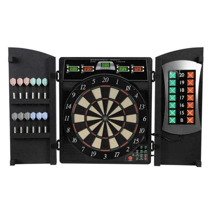 American Heritage Accudart Cricket Maxx 4.0 Dartboard Cabinet Set