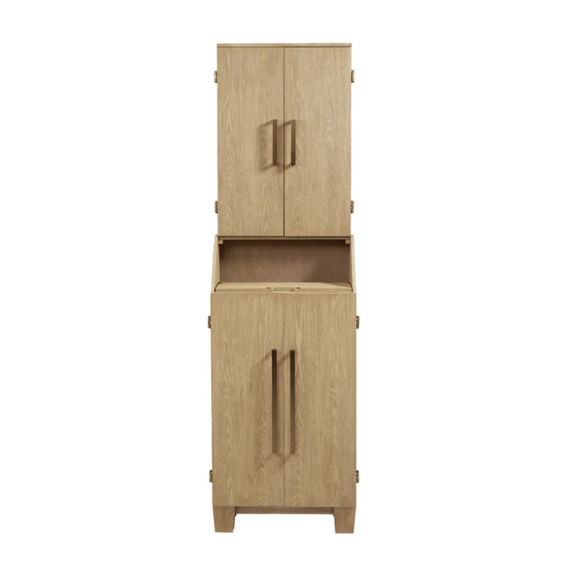 American Heritage Port Royal Standup Dartboard Cabinet – White Oak
