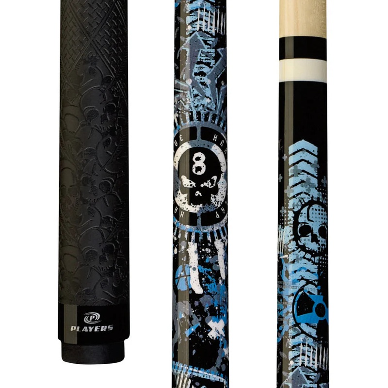 PLAYERS D-GFB Anarchy Blue Sport Grip Pool Cue