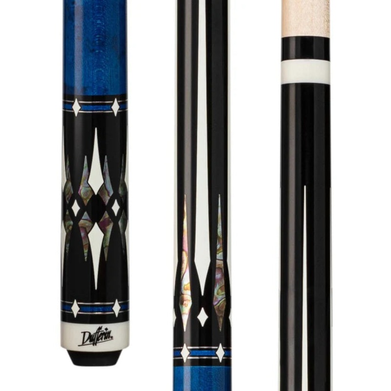 Dufferin D-SE48 Blue Birdseye & Black Pool Cue