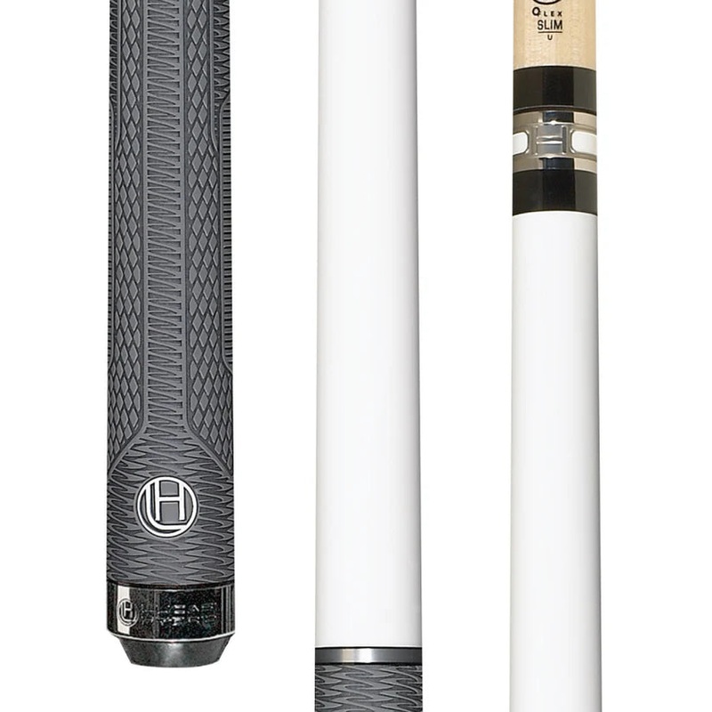 Lucasi Hybrid Pool Cue in Titanium White with Fusion G5 Grip by Cue & Case
