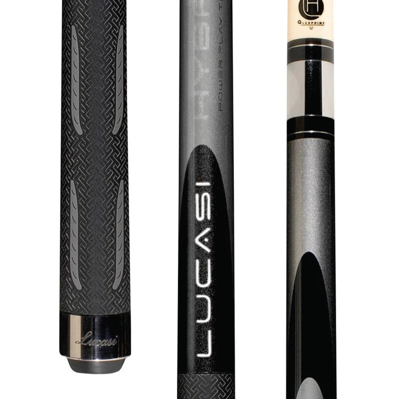 Lucasi L-H40 Hybrid Black Mist Pool Cue – Sleek & Sporty by Cue & Case