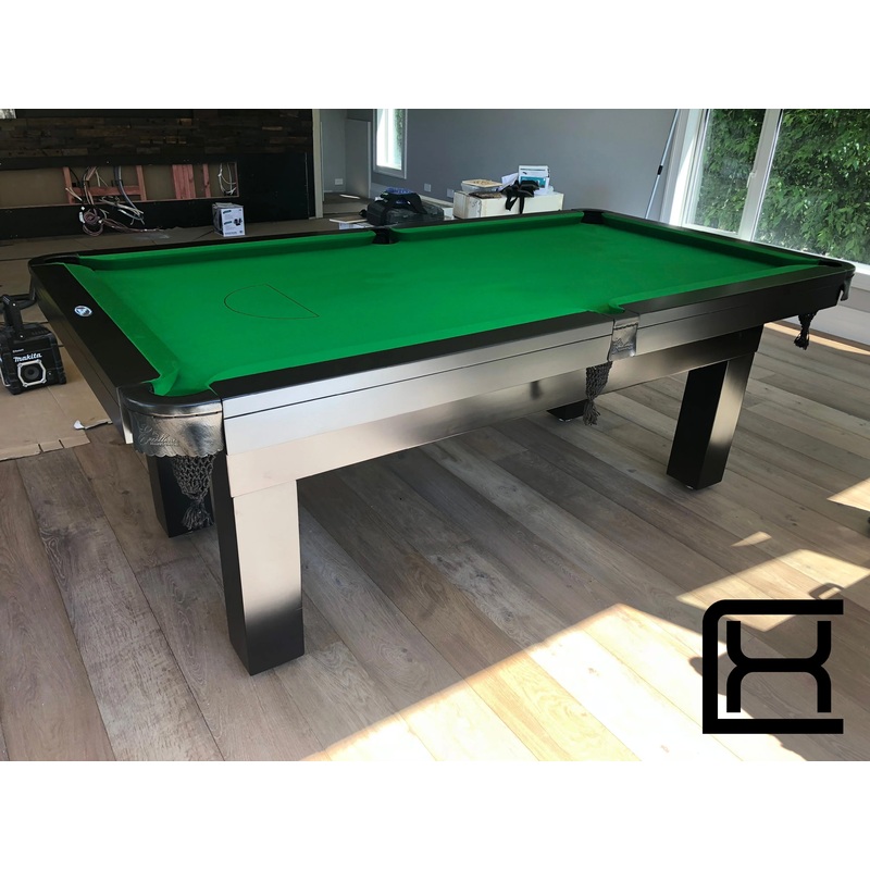 7′ Liverpool Pool Table – Black