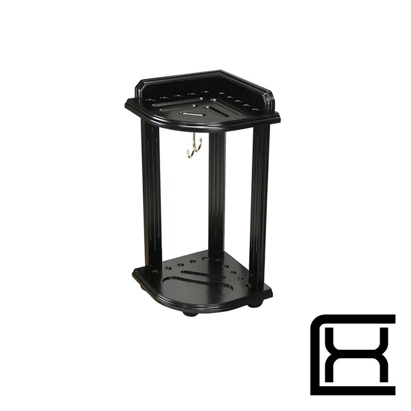 Black Wooden Floor Rack – 10 Hole