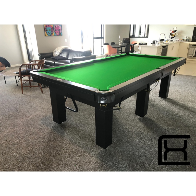 8′ Liverpool Pool Table – Black