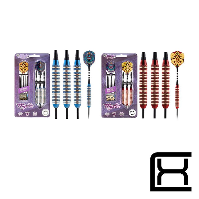 SHOT Mystic Steel Tip Dart Set (Red/Blue)