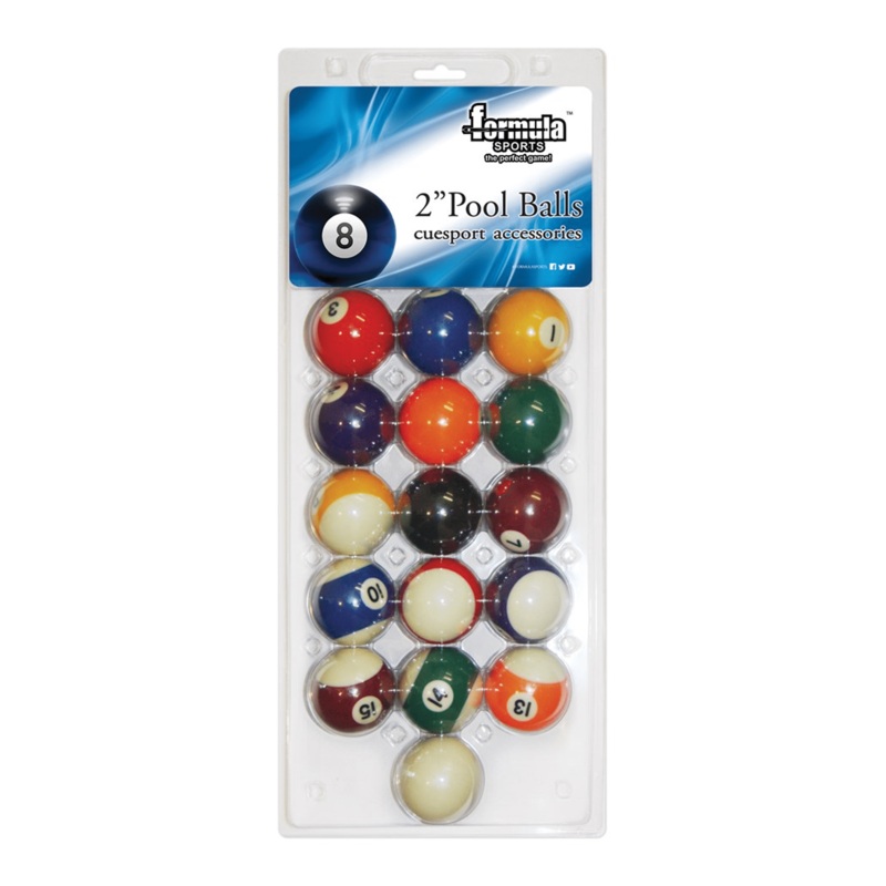 Standard 2″ Kelly Pool Ball Set