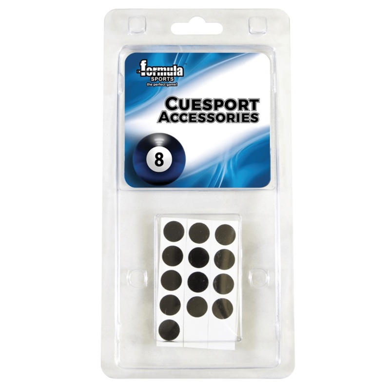 12mm Black Table Spots (25 Pack)
