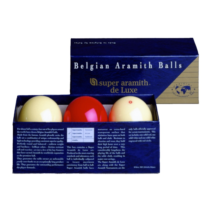 De Luxe Carom Billiard Ball Set