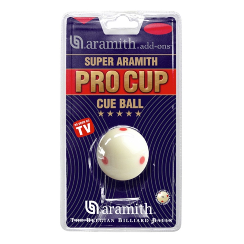 Pro Cup Red Dot Cue Ball
