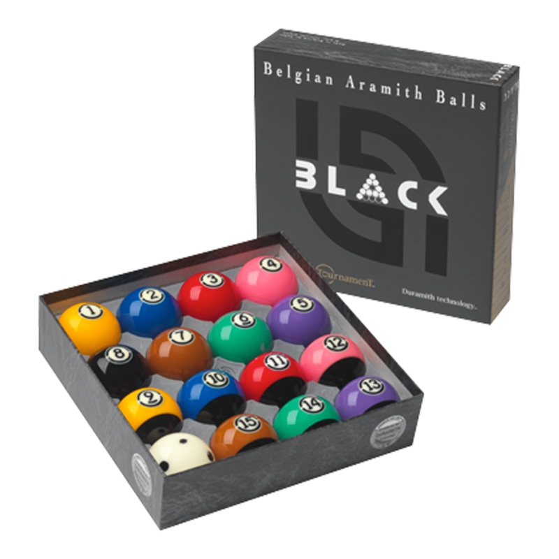Tournament Black Kelly Pool Ball Set