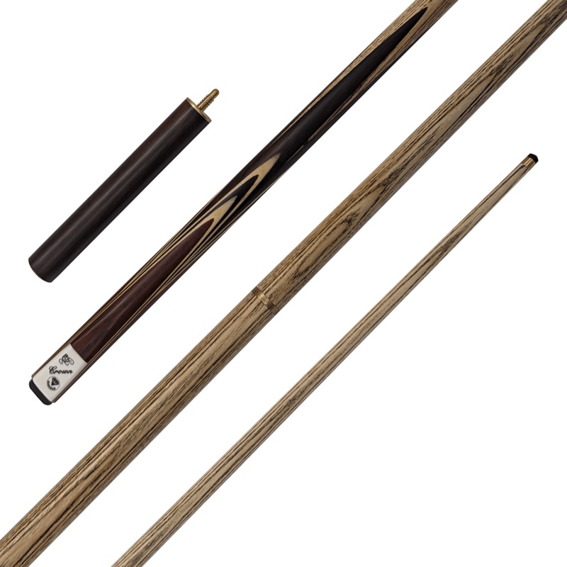 Crown – 2-Piece Ash Cue with 8″ Extension