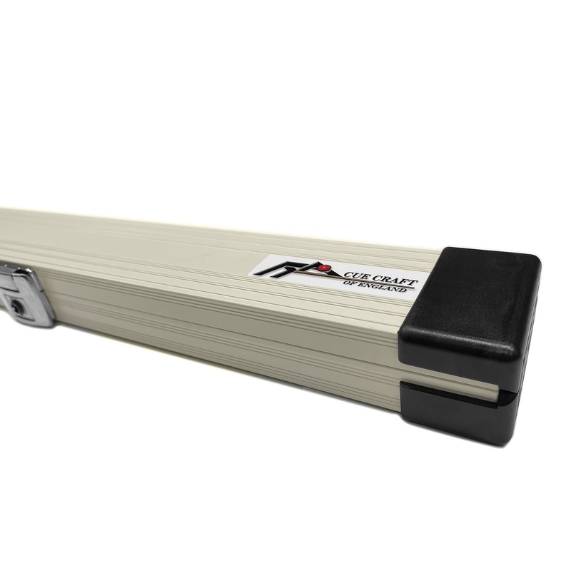 White 3 Piece Aluminium Snooker Cue Case