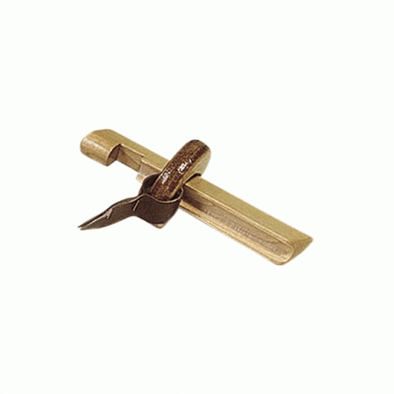 Wooden Tip Clamp – Includes Leather Strap