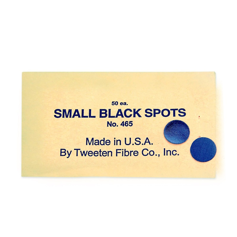10 x Tweeten BLACK Snooker Pool Table Spot Marking Stickers 12.5mm – Self Adhesive